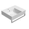 GSI Kube X 60x47 Right Ledge 1 Tap Hole Basin White