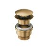 Abacus Universal Click-Freeflow Basin Waste -Slotted/UnSlotted  - Brushed Brass Effect