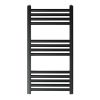 Just Taps VOS Straight Heated Towel Radiator 800mm×400mm-Matt Black