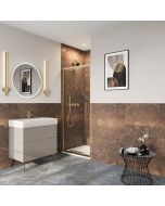 Crosswater Asura 8mm Infold Door Brushed Brass