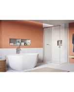 Crosswater Asura 8mm Sliding Door Polished Stainless Steel