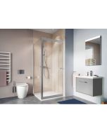 Crosswater Clear 6 Infold Door & Side Panel Silver