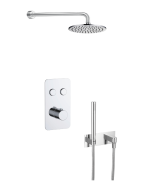Just Taps Hugo 2 Outlet Touch Thermostat with Handshower and Overhead Shower