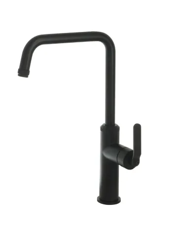 Just Taps Decor Matt Black Single Lever Sink Mixer