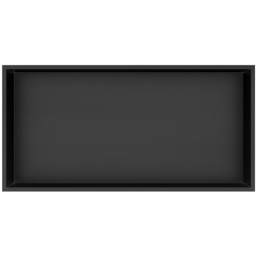 Bath Style Niche Non Lit 600 x 300mm Brushed Gunmetal Black