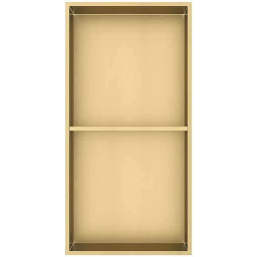 Bath Style Niche Dual Non Lit 600 x 300mm Brushed Brass