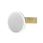 HIB Cirque Illuminated Magnifying Bathroom Mirror - Brushed Brass