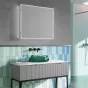 HIB Isoe Bathroom LED Cabinets W60cm x H70cm x D12.2cm