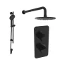 Saneux EDEN 2 way shower kit - w/ 3 Function Handset & Slider Rail & Shower Head - Satin Black