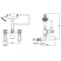 Just Taps Grosvenor Wall Mounted Bath Shower Mixer Tap with Shower Kit-Nickel