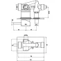 Just Taps Vos Manual Concealed single lever Shower valve with Diverter-Brushed Brass