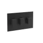 Saneux TOOGA 3 way handles & plate finish kit in landscape (for TO221.LMB) - Matt Black