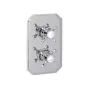 Eastbrook Concealed Traditional Thermostatic Twin Shower Valve - Chrome