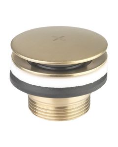 Crosswater Universal Basin Click Clack Waste Brushed Brass