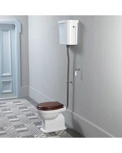GSI Classic High Level WC Pan &amp; Cistern With Lid (Without Seat)-Bronze