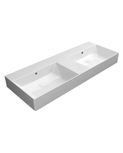 GSI Kube X 120 x 47 Double Washbasin-0 Taphole