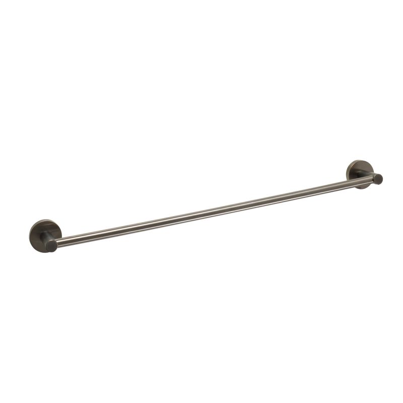 Just Taps VOS Brushed Black Towel rail, 600mm