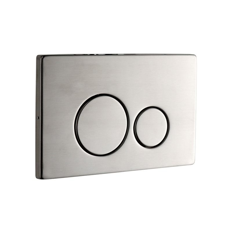 Abacus Iso 2S Press Panel - Brushed Stainless Steel