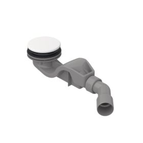 Bette Solid 50  Side Outlet Shower Waste, White 0.6  l/s