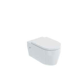Britton Stadium Wall Hung WC & Seat Gloss White