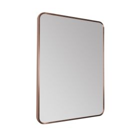 Just Taps HIX 600 x 800mm Mirror Without Light Brushed Bronze