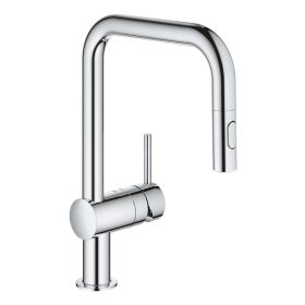 Grohe Minta Single Lever Kitchen mixer Tap with Pull-out spray Chrome