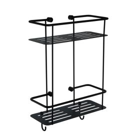 Just Taps Double Square Basket Matt Black