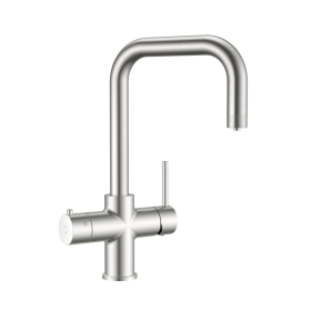 Wash Water 4in1 Square Neck Kitchen Tap - Brushed Nickel - 2.4ltr Boiling Tank