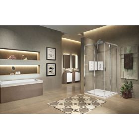 Novellini Lunes 2.0 AH Corner Entry Shower Enclosure