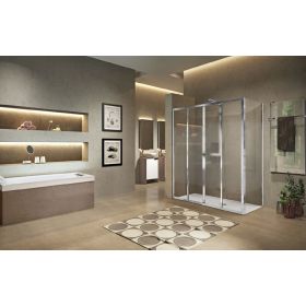 Novellini Lunes 2.0 2A Double Slider Shower Enclosure