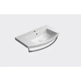GSI Modo 800 x 500mm Wall Mounted 1 Tap Hole Basin White