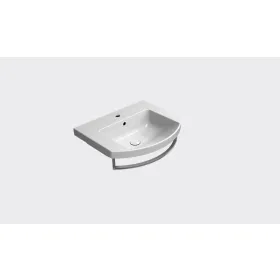 GSI Modo 600 x 490mm Wall Mounted 1 Tap Hole Basin White