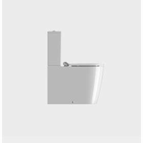 GSI Kube X Close Coupled 63x36 WC with rimless Swirlflush Gloss White