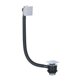 Eastbrook Square Sprung Plug Bath Waste - Chrome