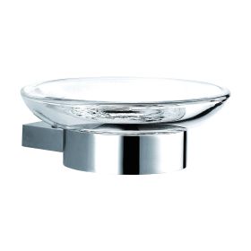 Just Taps Plus Soap Dish Holder 84mm Wide - Chrome