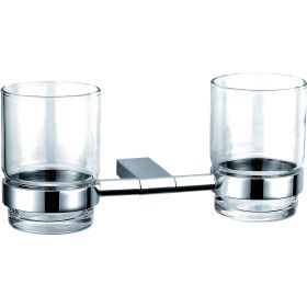 Just Taps Plus Double Tumbler Holder-Chrome