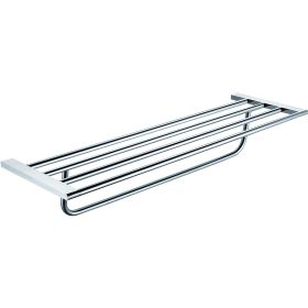 Just Taps Plus Towel Shelf with Bar-Chrome