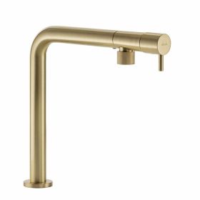 Abode Agilis Single Lever Kitchen mixer Tap Brushed Brass
