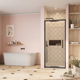 Crosswater Asura 8mm Infold Door Matt Black