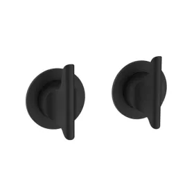 Crosswater Foile Matt Black Module 2 Outlet 2 Handle Trimset