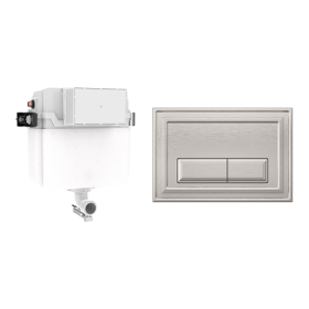 Crosswater Belgravia Cistern Set 1 Brushed Nickel