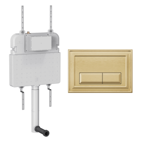 Crosswater Belgravia Cistern Set 2 Brushed Brass