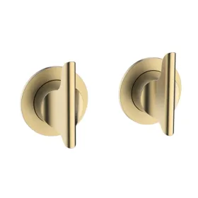 Crosswater Foile Brushed Brass Module 3 Outlet 2 Handle Trimset