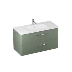 Britton Camberwell 800mm Unit Earthy Green with Basin