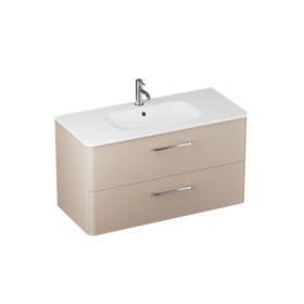Britton Camberwell 800mm Unit Warm Beige with Basin