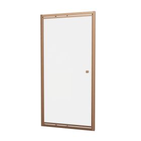 Crosswater Clear 6 Infold Door Brushed Bronze