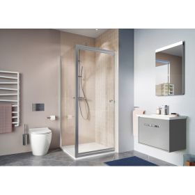 Crosswater Clear 6 Side Panel 760mm Silver