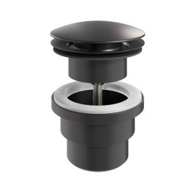 Crosswater Clearwater Basin Waste Click Clack Matt Black