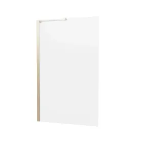 Crosswater Clear 6 Fixed Bath Screen 900mm Brushed Brass