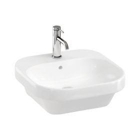 Britton Curve2 Basin 450 x 450mm 1 Tap Hole Gloss White
